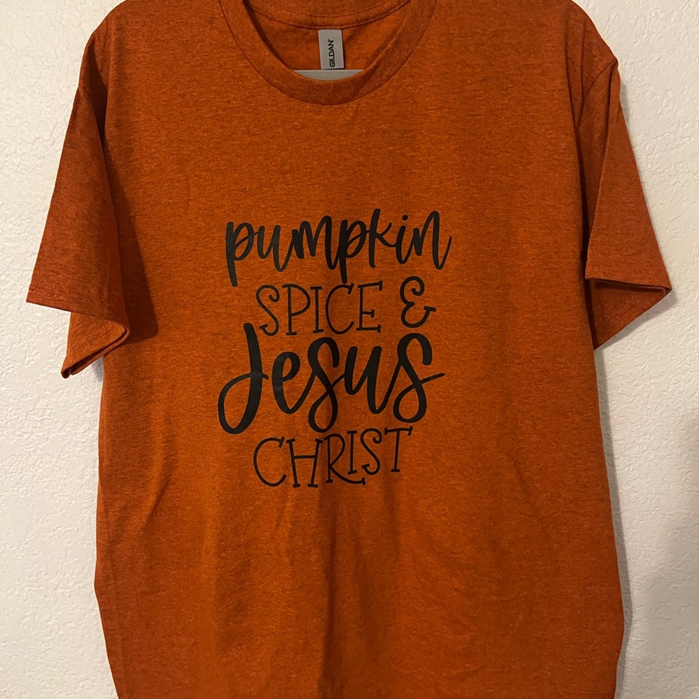 Gildan Vibrant Orange Heavy Cotton Tee Halloween